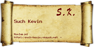 Such Kevin névjegykártya